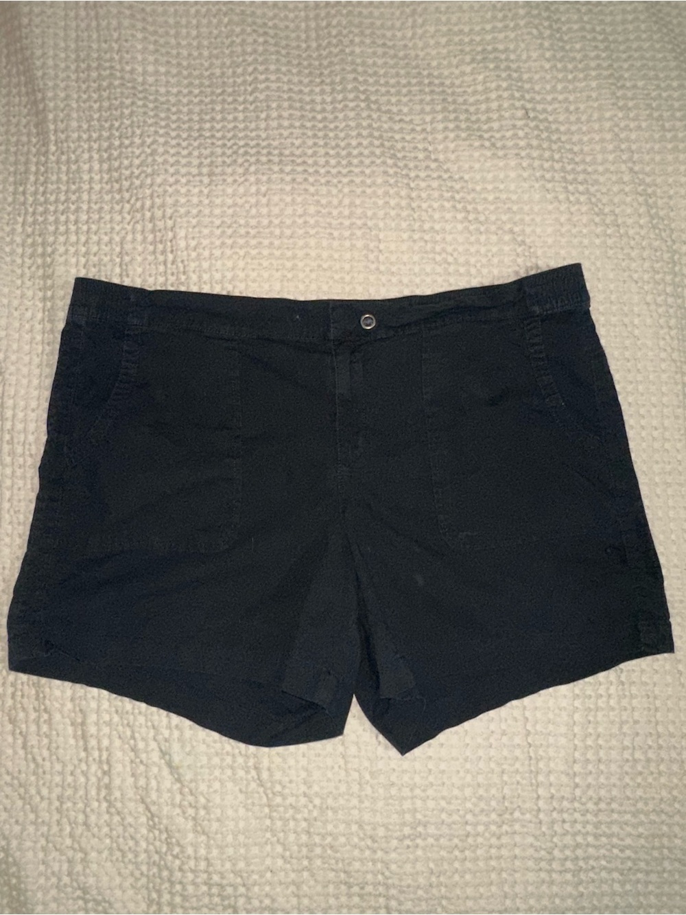 Women's Classic Cotton Blend Black Shorts